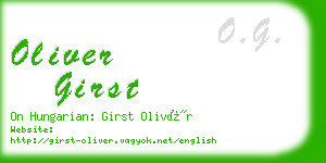 oliver girst business card